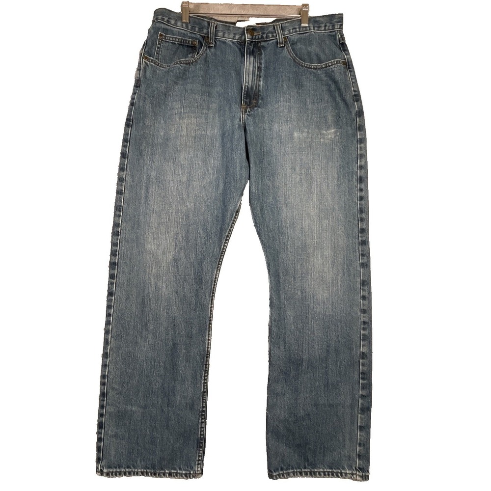 Wrangler Jeans Co. Jeans Mens 36x31 Relaxed Straight Blue Denim Ranch CowboyEUC‎